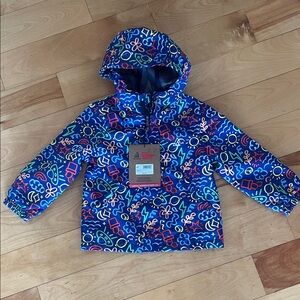 Vibrant Patterned Kids Raincoat